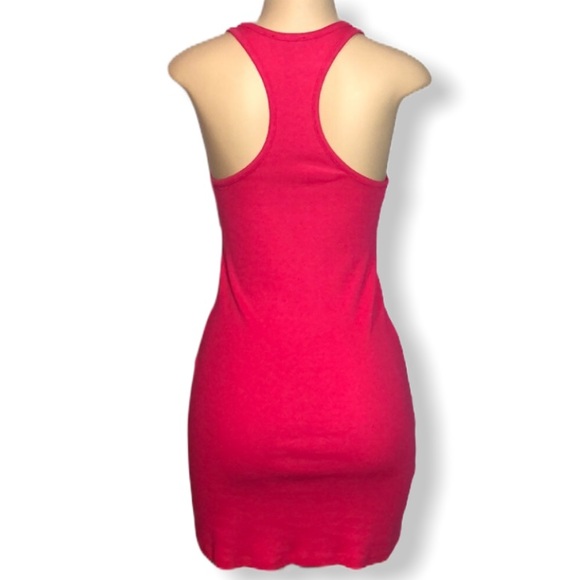 Express Pink Ribbed Racerback Dress Sz S - Picture 4 of 8
